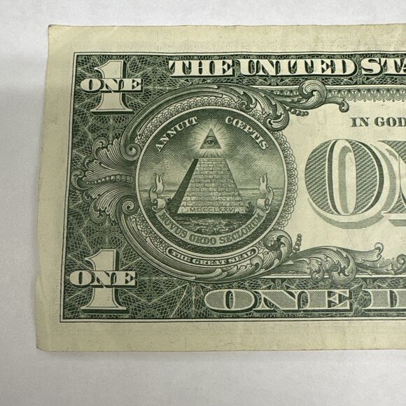 Fancy Serial Number 1 One Dollar Bill - Sum Of 53 - Picture 8 of 8